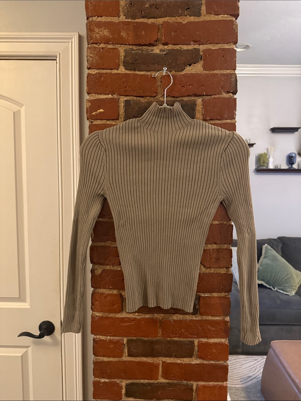 Ribbed Mock Neck Sweater